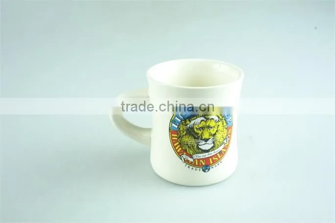 Ceramic enamel mug, printed enamel mugs stoneware customized 12 Oz promotion mugs
