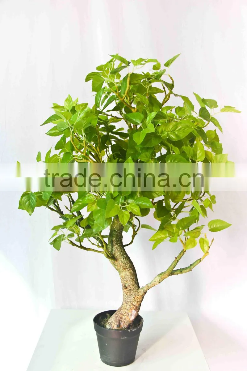 Artificial green potted trees