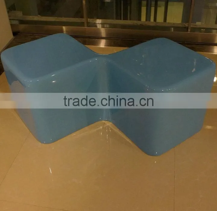 Fiberglass modern leisure chair for mall