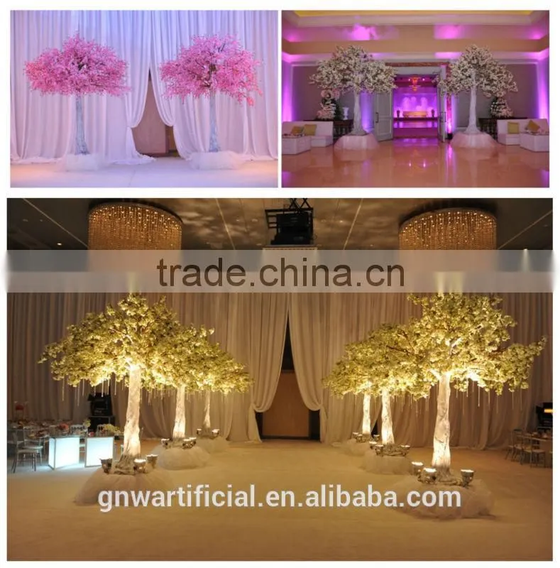 GNW BLS026 Artificial Sakura Tree big silk cherry blossom with fiberglass trunk