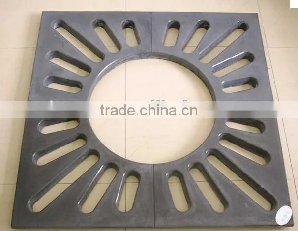 Square and round Tree Grating In Cast iron, square cast iron tree grates, cast iron frame and grate