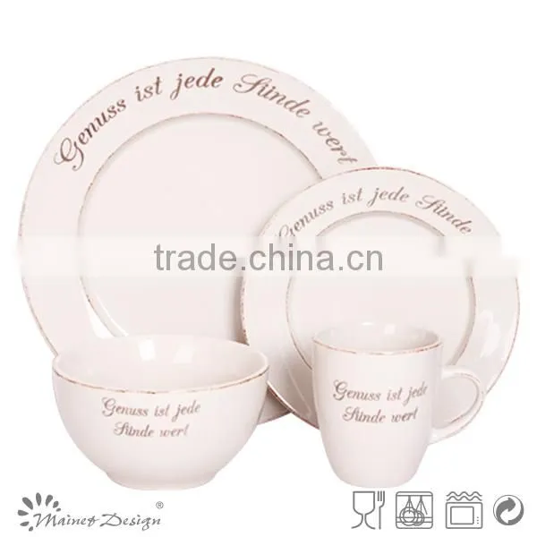 Super quality novel dinnerware sets ceramic christmas design