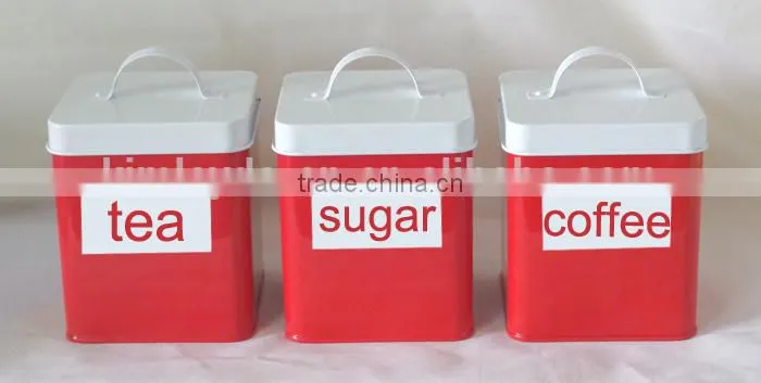 red with white square home storage bins