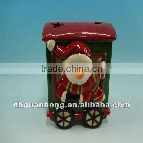 Ceramic Xmas candle holder