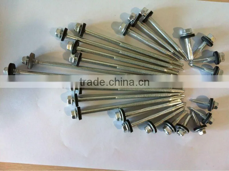 Hex Washer Head Self Drilling Screw With Bonded Washer
