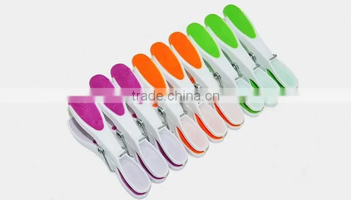100% new material 24pcs multifunctional TPR plastic clothes peg