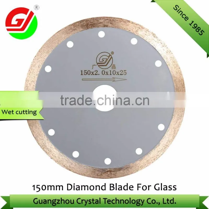150mm Sharp Cutting Diamond Blade 6" Saw Saw Blade for Glass