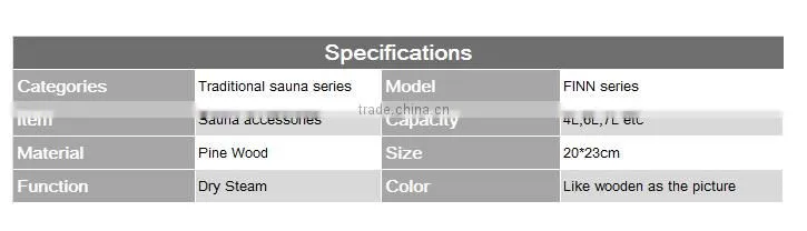 Traditional sauna Accessories sauna special cask for dry steam