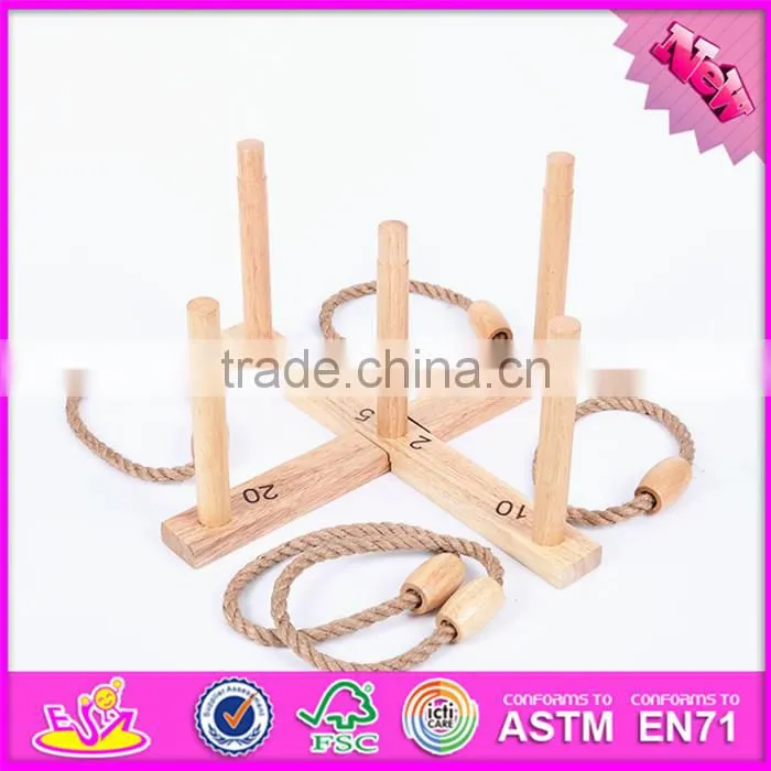 2017 Top fashion outdoor garden children wooden quoits for sale W01A182-S