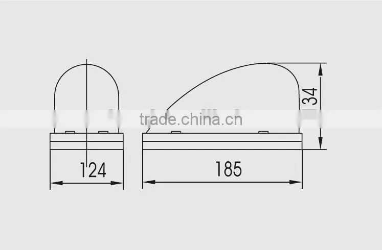 WL-A15-1201M 12V 24V Rotate Warning Beacon Lighting