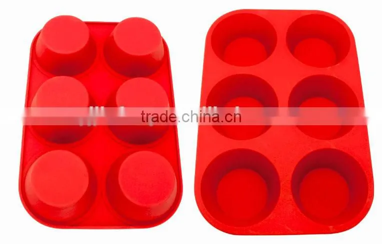 6PCS Rose shape Silicone cake mould baking mould/Silicone cake tools