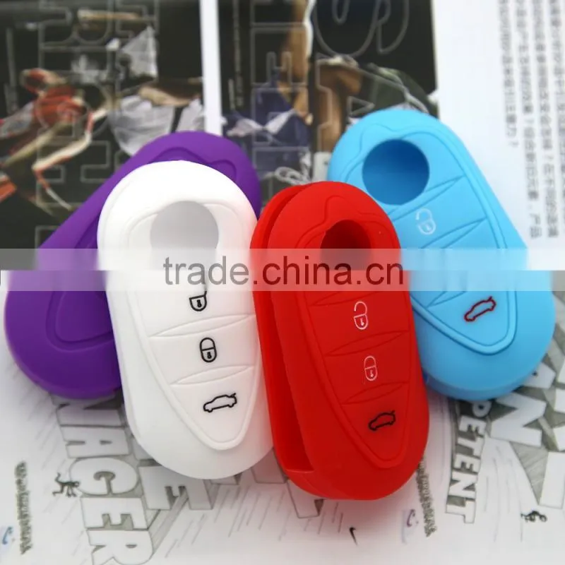Plastic leather car key holder silicone protective car key cover for Alfa Romeo