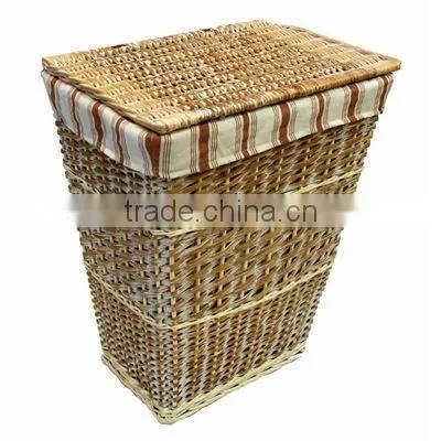 Cheap Wicker Laundry Basket of 3 PCS--squar shape
