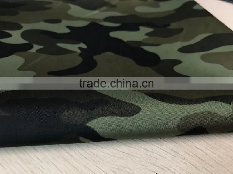 $1 yard wholesale pongee fabric 100% polyester fabric camouflage fabric