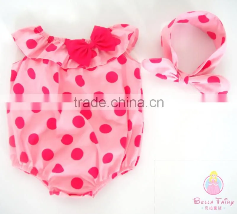 baby bodysuit, baby onesie, baby romper with headbands