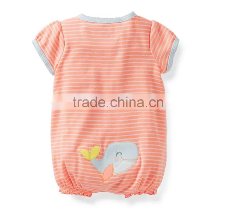 2015 new design kids baby girls cotton romper clothing kids clothing