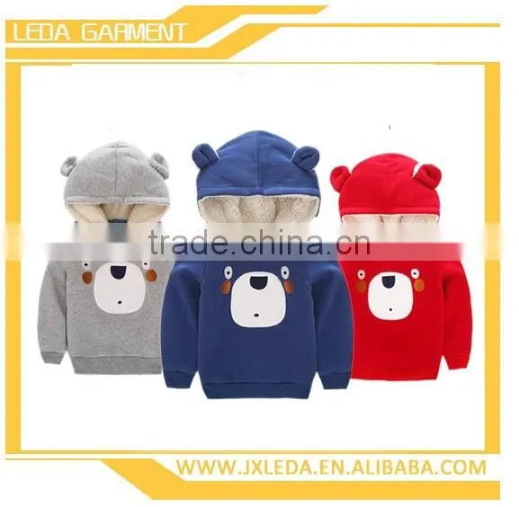 OEM kids pullover fleece hoodie