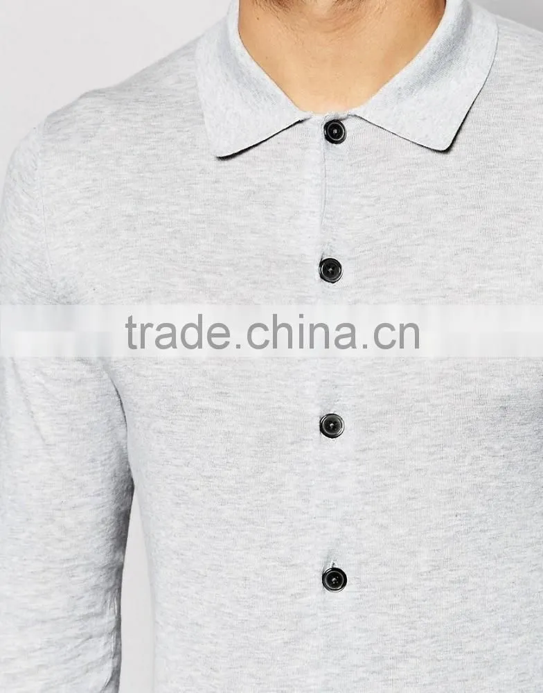 man's polo shirt in single-breast