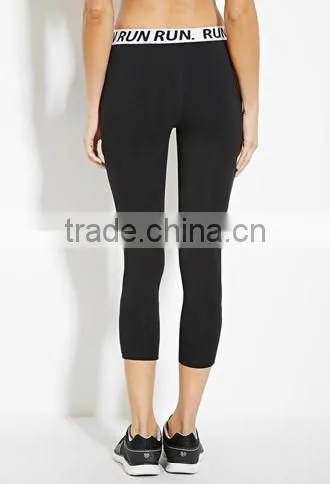 Girl's letter cotton elastic motion leggings