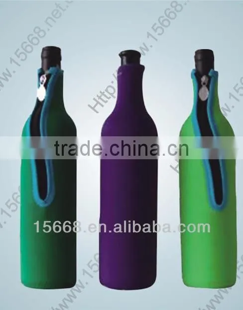 GR-B0318 unique design neoprene wine bottle holder