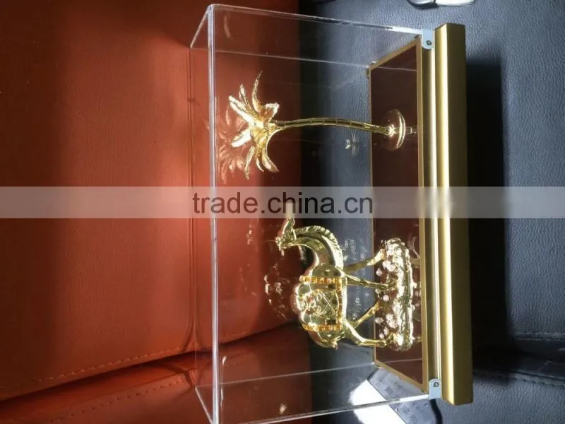 24k Real Gold Plated Camel and palm tree arabic gift