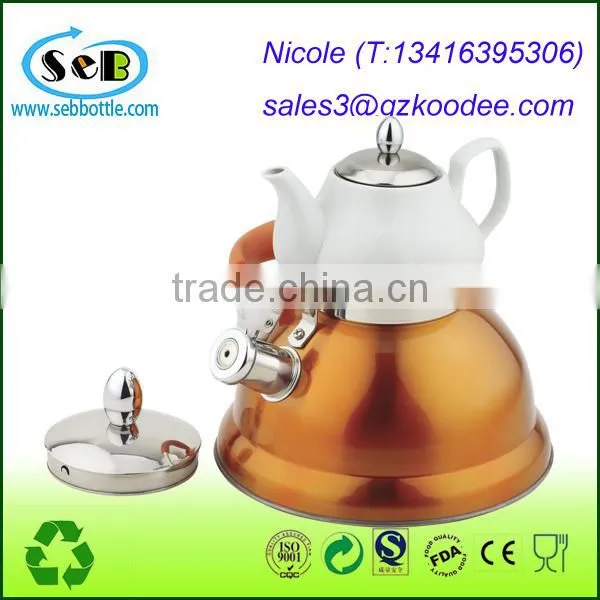 Farberware Classic Stainless Steel Whistling Water Kettle with Copper Capsule Bottom