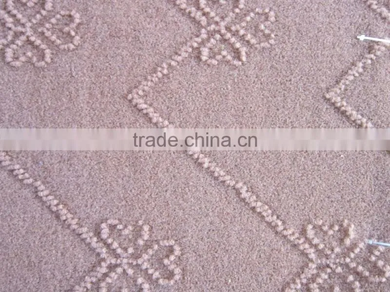nonwoven polyester single Velour Jacquard carpet