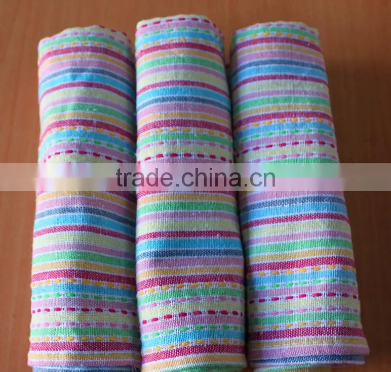 China supplier plain linen wafflle checked tea towel