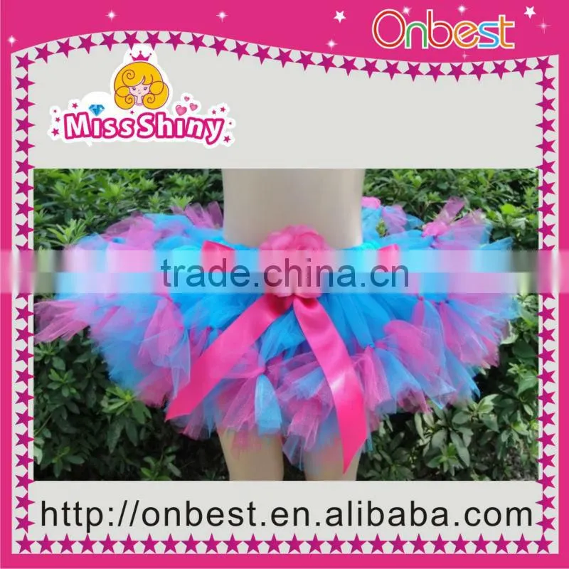 Beautiful Kids Girls Hot Pink Dancewear Polka Dot Princess Pettiskirt