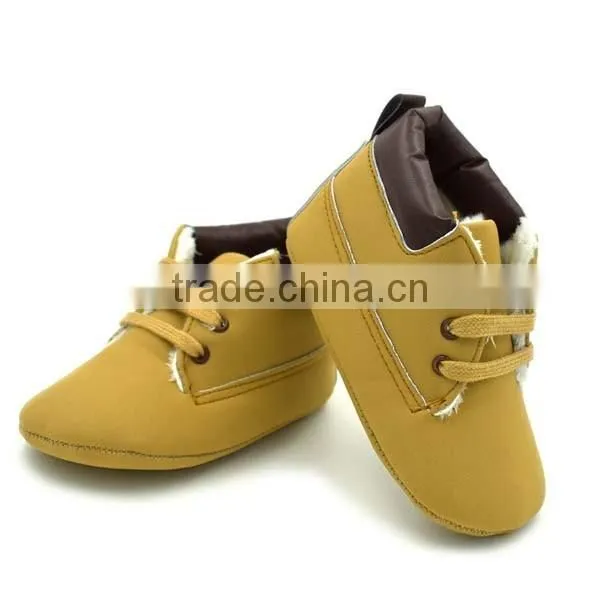 autumn&winter khaki warm baby shoes 0-18month