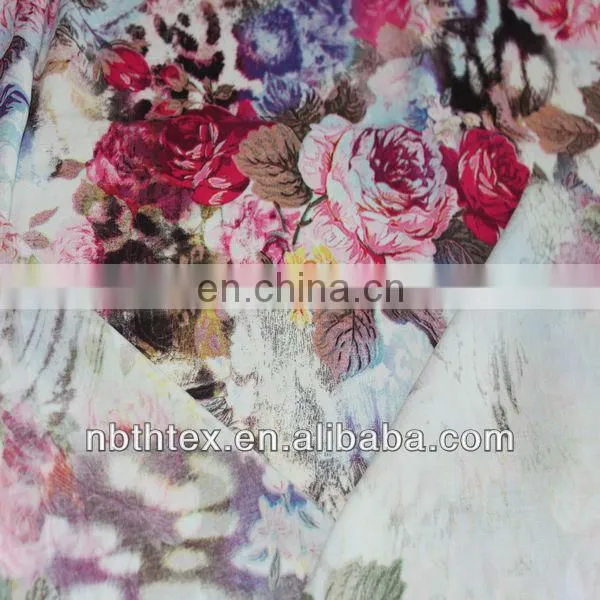 rayon printed design fabric