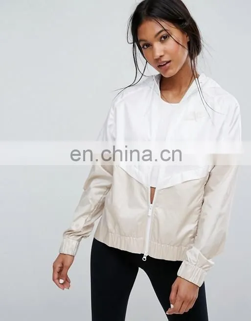 Wholesale classic women nylon custom plain bomber sports jacket