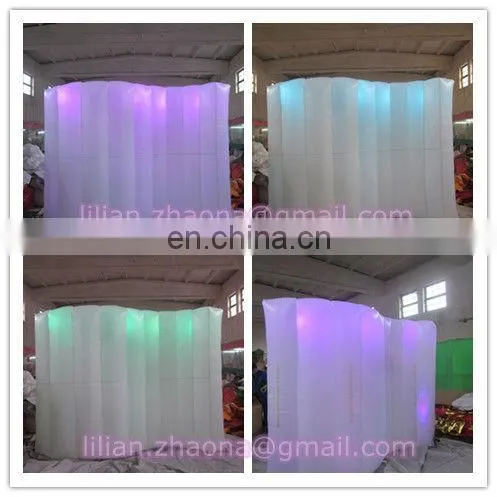 2013 new shape led lighting indoor room inflatable wall for exhibition