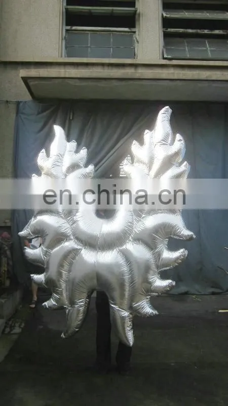 new style customized multicolor inflatable angel wings costume