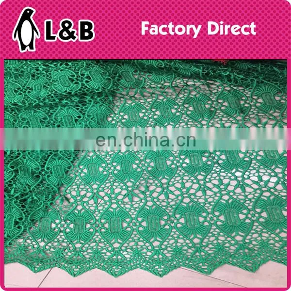 wholesale popular fashion embroidery chemical polyester lace fabric