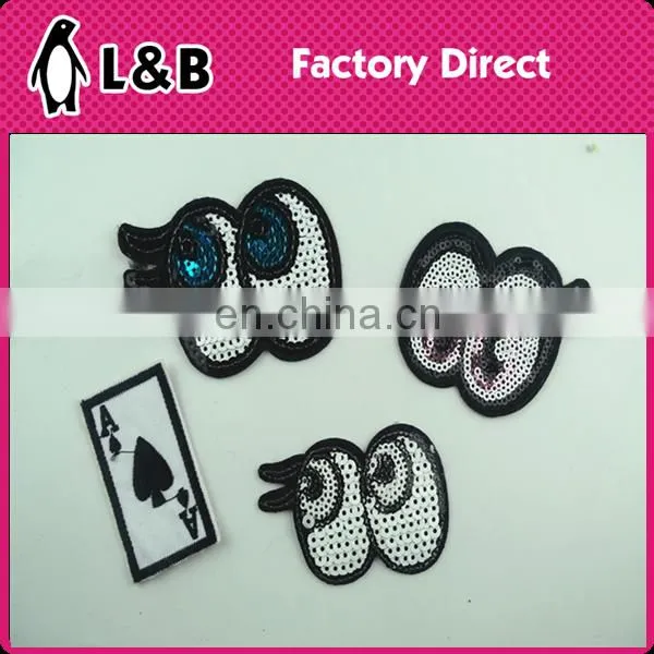 2016 fashion iron on patches for jacket,butterfly fabric embroidery patches