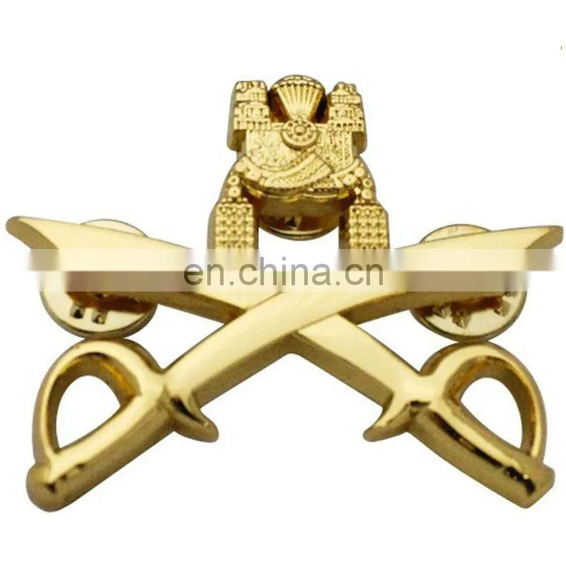 security guard badge plating gold