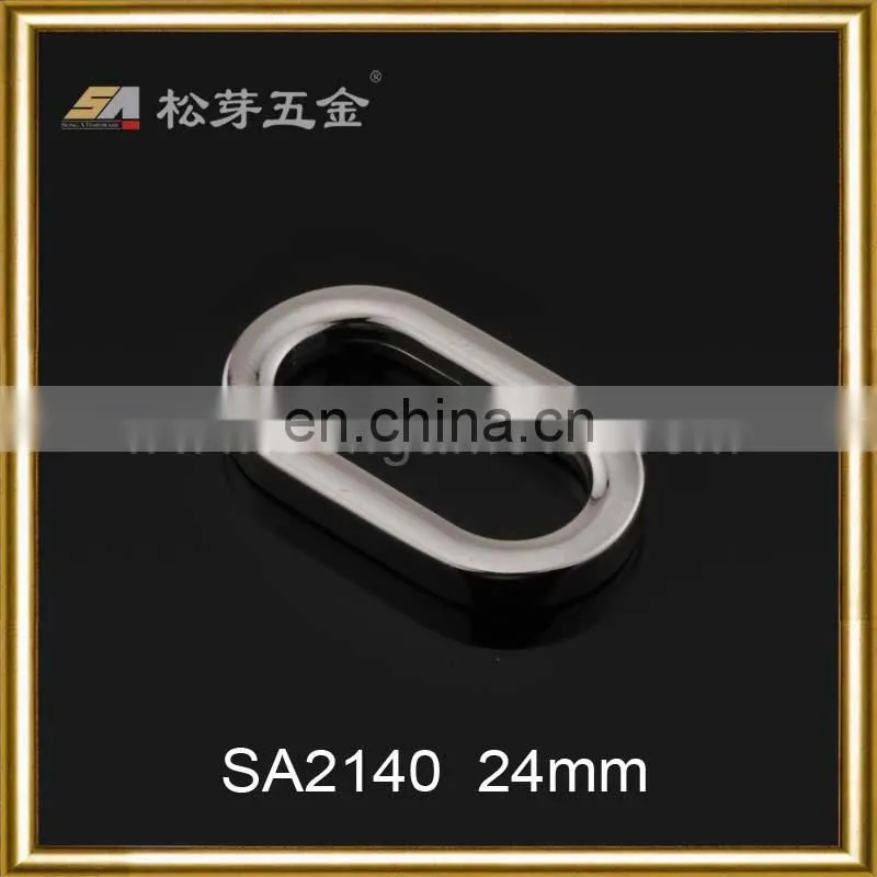 Zinc alloy oval shape loops metal belt loop 24mm