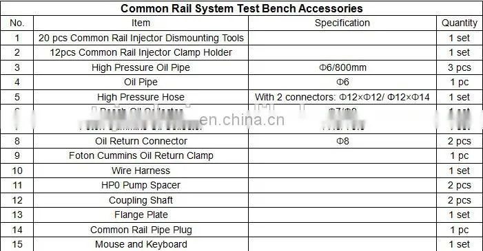 JH-CRS815 Diesel Fuel Injection Common Rail Injector and Pump Test Bench