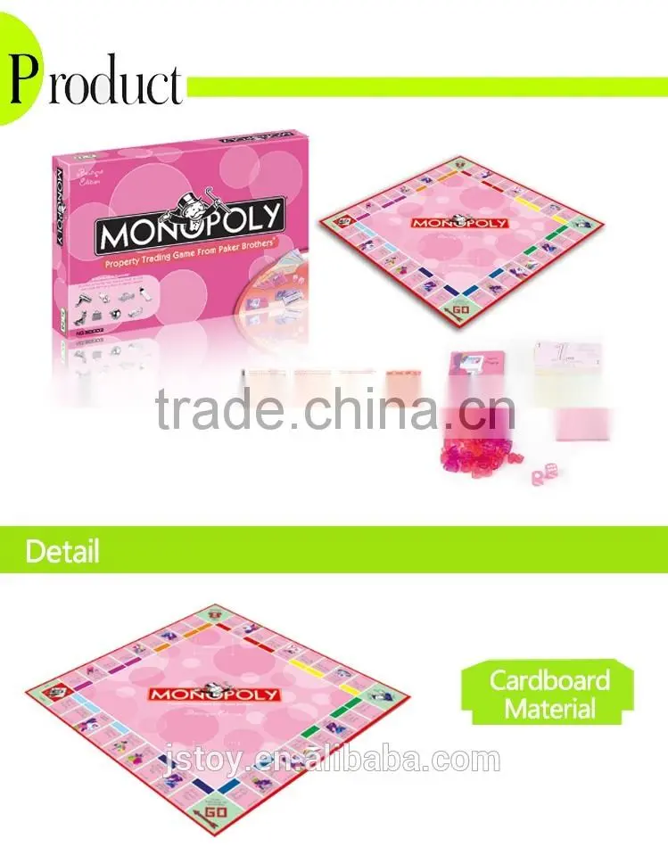 Miniatures printing paper board game kids toy for wholesale