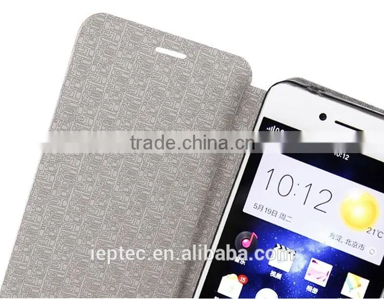 MOFi Wholesale Flip PU Leather Cell Phone Cover for OPPO A51, TPU Stand Back Cases