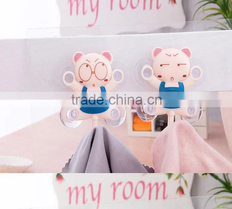 Novelty Plastic Suction Cups Hooks For Hanging 2Pcs/Set