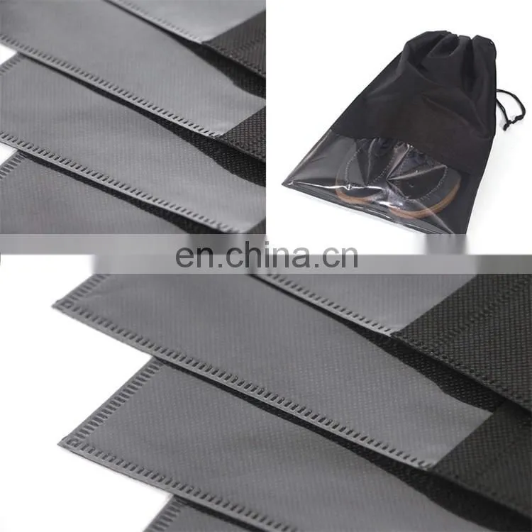 Eco Friendly Shoe Bag Non Woven Drawstring with Custom Logo