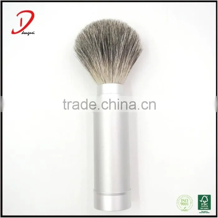 China Manufacturer Private Label Metal Handle Retractable Shaving Brush