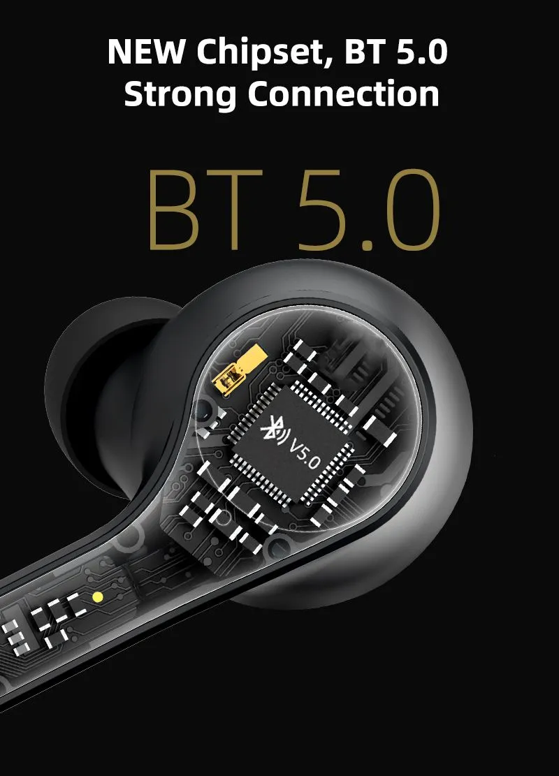Newest Automatic Pairing Earpiece IPX5 Waterproof TWS Headphones Audfonos Inalambricos H2S
