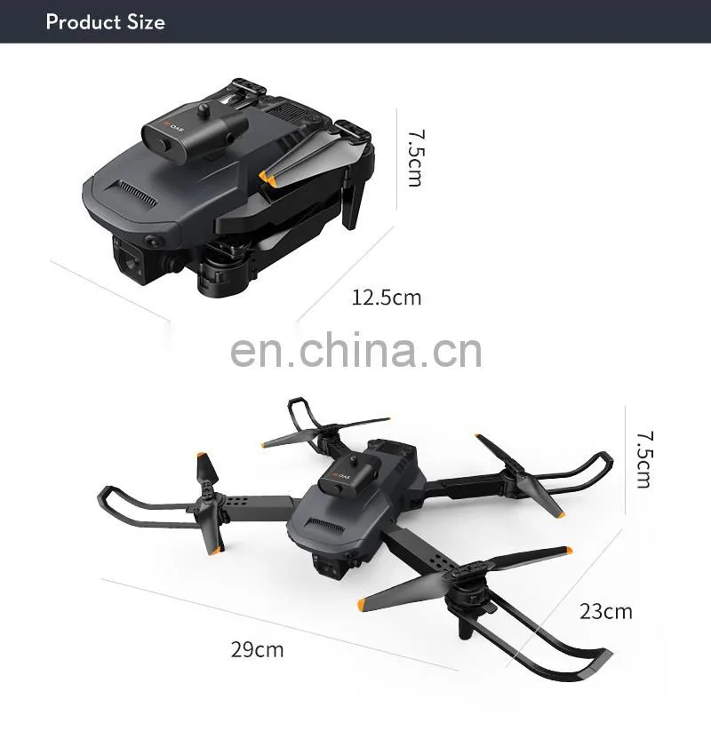 K6 Mini Drone 4K Dual Camera Wifi FPV Four Sides Infrared Obstacle Avoidance Foldable Quadcopter Gifts