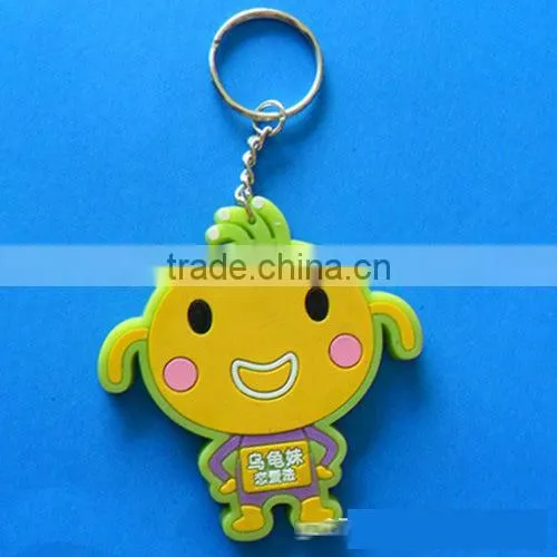 2015 promotion hotel keychain, soft PVC embossed logo key chain