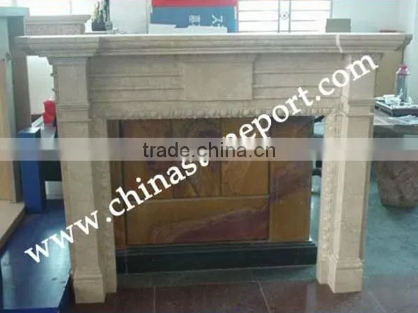Sand Stone Fireplace