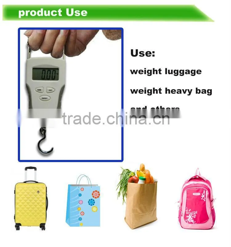 10g-50kg LCD Digital Electronic Portable Luggage Hook Hanging Weighing Scale