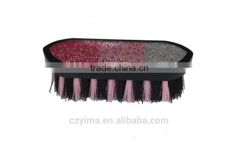 New! bling horse dandy brush/pink gradient /rhinestone